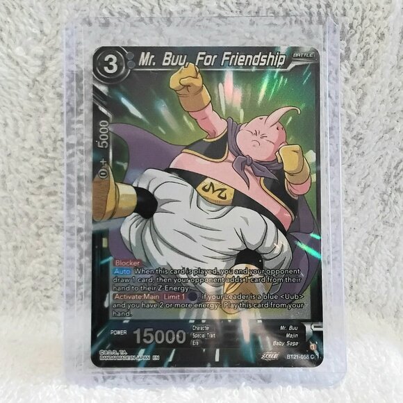 3/$25 Mint 2023 Mr. Buu, for... Dragon Ball Super Card BT21-058 C Base & Holo!! - Picture 4 of 5